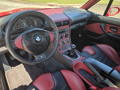 1998 BMW M Roadster in Imola Red 2 over Imola Red & Black Nappa