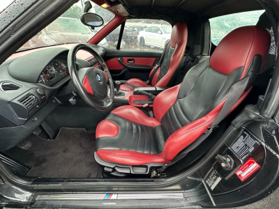 1998 BMW M Roadster in Cosmos Black Metallic over Imola Red & Black Nappa