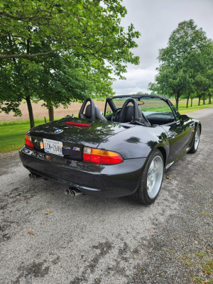 1998 BMW M Roadster in Cosmos Black Metallic over Dark Gray & Black Nappa