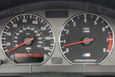1998 BMW M Roadster in Cosmos Black Metallic over Dark Gray & Black Nappa