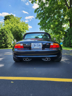 1998 BMW M Roadster in Cosmos Black Metallic over Dark Gray & Black Nappa