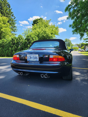 1998 BMW M Roadster in Cosmos Black Metallic over Dark Gray & Black Nappa