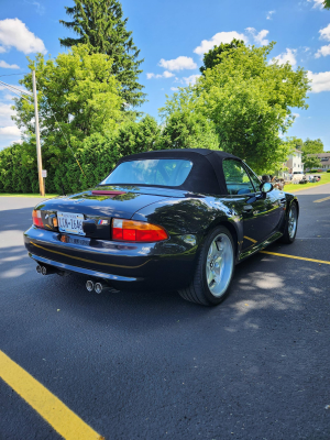 1998 BMW M Roadster in Cosmos Black Metallic over Dark Gray & Black Nappa