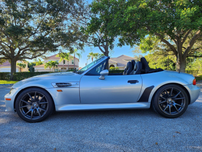 1998 BMW M Roadster in Arctic Silver Metallic over Black Nappa