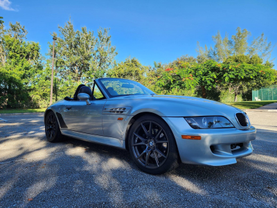 1998 BMW M Roadster in Arctic Silver Metallic over Black Nappa