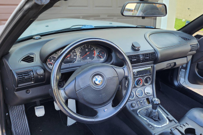 1998 BMW M Roadster in Arctic Silver Metallic over Black Nappa