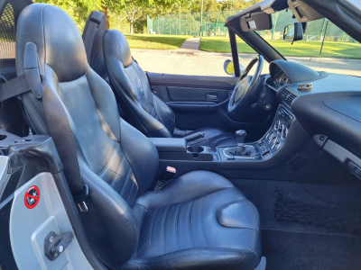 1998 BMW M Roadster in Arctic Silver Metallic over Black Nappa