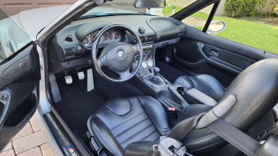 1998 BMW M Roadster in Arctic Silver Metallic over Black Nappa