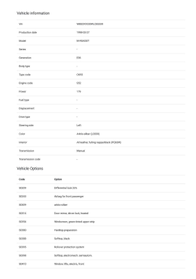 1998 BMW M Roadster in Arctic Silver Metallic over Black Nappa