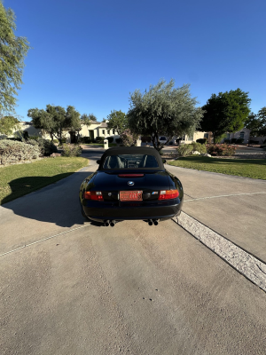 1998 BMW M Roadster in Cosmos Black Metallic over Dark Gray & Black Nappa
