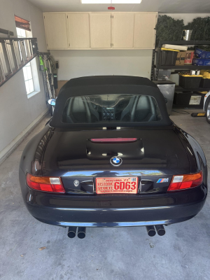 1998 BMW M Roadster in Cosmos Black Metallic over Dark Gray & Black Nappa