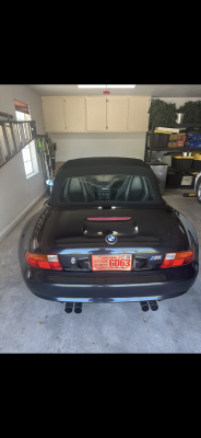 1998 BMW M Roadster in Cosmos Black Metallic over Dark Gray & Black Nappa