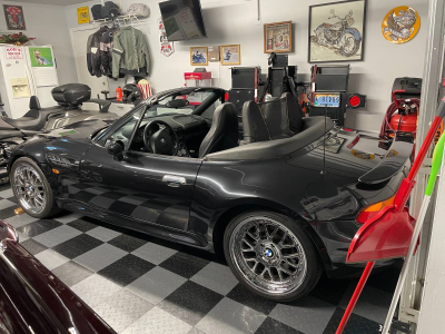 1998 BMW M Roadster in Cosmos Black Metallic over Black Nappa