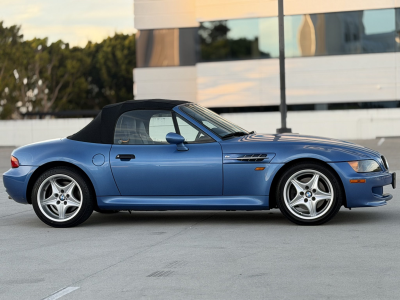 1998 BMW M Roadster in Estoril Blue Metallic over Estoril Blue & Black Nappa