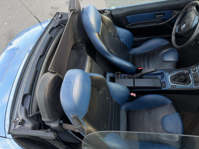 1998 BMW M Roadster in Estoril Blue Metallic over Estoril Blue & Black Nappa