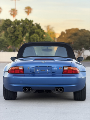1998 BMW M Roadster in Estoril Blue Metallic over Estoril Blue & Black Nappa