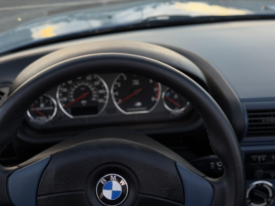 1998 BMW M Roadster in Estoril Blue Metallic over Estoril Blue & Black Nappa