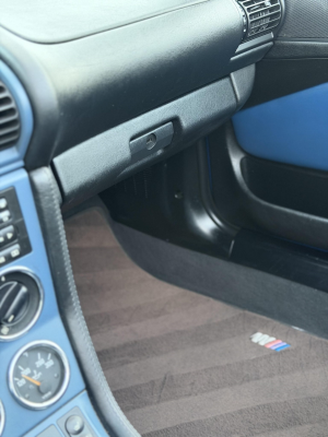 1998 BMW M Roadster in Estoril Blue Metallic over Estoril Blue & Black Nappa