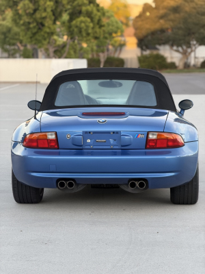 1998 BMW M Roadster in Estoril Blue Metallic over Estoril Blue & Black Nappa