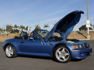 1998 BMW M Roadster in Estoril Blue Metallic over Estoril Blue & Black Nappa