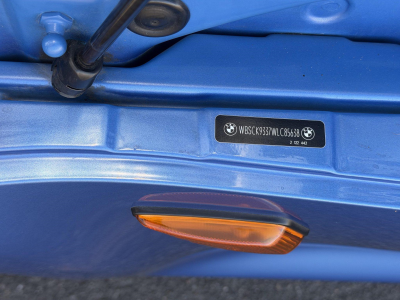 1998 BMW M Roadster in Estoril Blue Metallic over Estoril Blue & Black Nappa