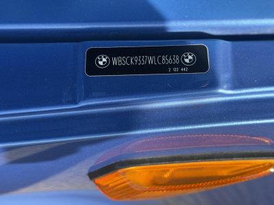 1998 BMW M Roadster in Estoril Blue Metallic over Estoril Blue & Black Nappa