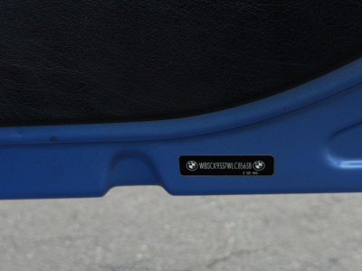 1998 BMW M Roadster in Estoril Blue Metallic over Estoril Blue & Black Nappa