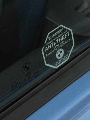 1998 BMW M Roadster in Estoril Blue Metallic over Estoril Blue & Black Nappa