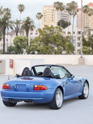 1998 BMW M Roadster in Estoril Blue Metallic over Estoril Blue & Black Nappa