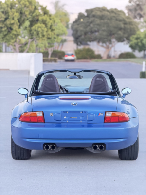 1998 BMW M Roadster in Estoril Blue Metallic over Estoril Blue & Black Nappa