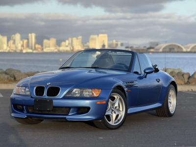 1998 BMW M Roadster in Estoril Blue Metallic over Estoril Blue & Black Nappa