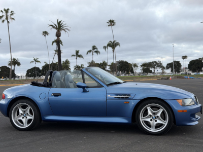1998 BMW M Roadster in Estoril Blue Metallic over Estoril Blue & Black Nappa