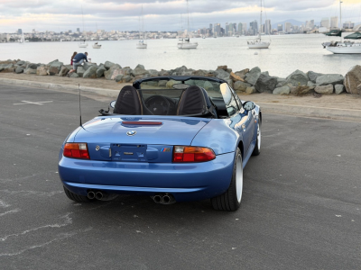 1998 BMW M Roadster in Estoril Blue Metallic over Estoril Blue & Black Nappa