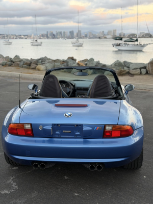 1998 BMW M Roadster in Estoril Blue Metallic over Estoril Blue & Black Nappa