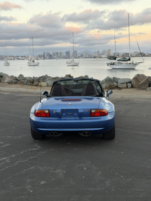1998 BMW M Roadster in Estoril Blue Metallic over Estoril Blue & Black Nappa