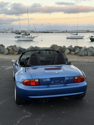 1998 BMW M Roadster in Estoril Blue Metallic over Estoril Blue & Black Nappa