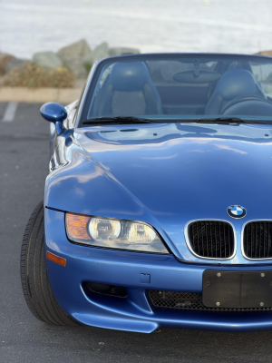 1998 BMW M Roadster in Estoril Blue Metallic over Estoril Blue & Black Nappa