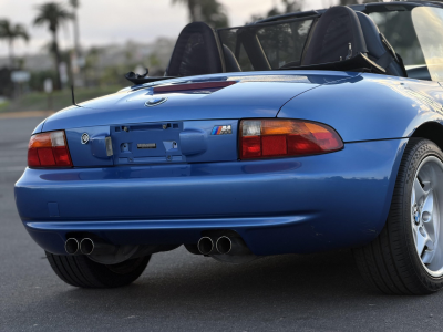 1998 BMW M Roadster in Estoril Blue Metallic over Estoril Blue & Black Nappa