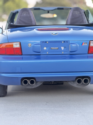 1998 BMW M Roadster in Estoril Blue Metallic over Estoril Blue & Black Nappa