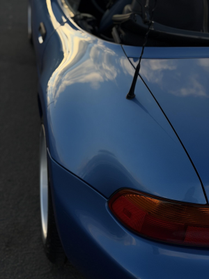 1998 BMW M Roadster in Estoril Blue Metallic over Estoril Blue & Black Nappa