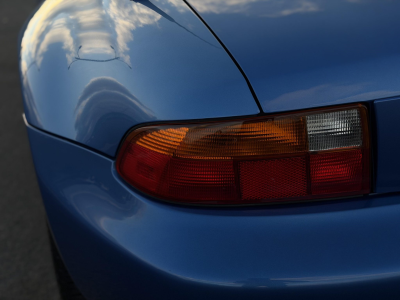 1998 BMW M Roadster in Estoril Blue Metallic over Estoril Blue & Black Nappa