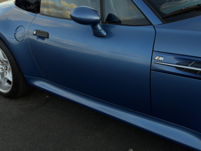 1998 BMW M Roadster in Estoril Blue Metallic over Estoril Blue & Black Nappa