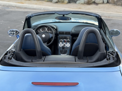 1998 BMW M Roadster in Estoril Blue Metallic over Estoril Blue & Black Nappa