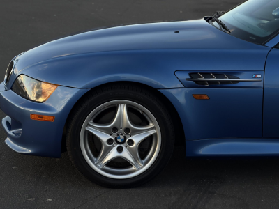 1998 BMW M Roadster in Estoril Blue Metallic over Estoril Blue & Black Nappa