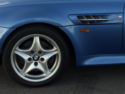 1998 BMW M Roadster in Estoril Blue Metallic over Estoril Blue & Black Nappa