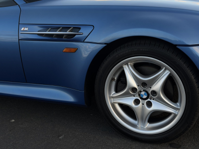 1998 BMW M Roadster in Estoril Blue Metallic over Estoril Blue & Black Nappa