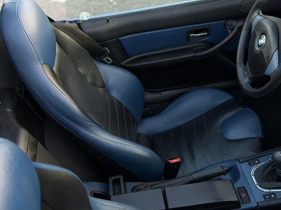 1998 BMW M Roadster in Estoril Blue Metallic over Estoril Blue & Black Nappa