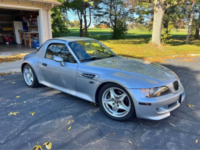 1998 BMW M Roadster in Arctic Silver Metallic over Black Nappa
