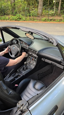 1998 BMW M Roadster in Arctic Silver Metallic over Black Nappa