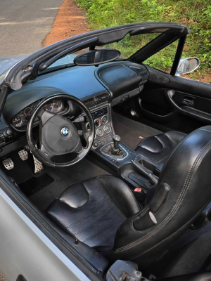 1998 BMW M Roadster in Arctic Silver Metallic over Black Nappa